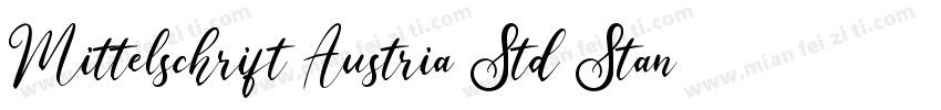 Mittelschrift Austria Std Standard字体转换